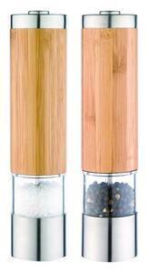 KITCHISIMO Elektrický mlýnek na sůl a pepř KITCHISIMO 21cm bambus