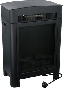 Elektrický krb Classic Fire Modena s vytápním a oteveným ohnm - Dekorativní krb s LED osvtlením - Nastavitelný termostat - 2 stupn ohevu 1800W/2000W - 41 x 59 x 26 cm - erná barva