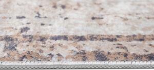 Makro Abra Kusový koberec pratelný TOSCANA 23660 Moderní abstraktní pogumovaný krémový šedý Rozměr: 120x170 cm