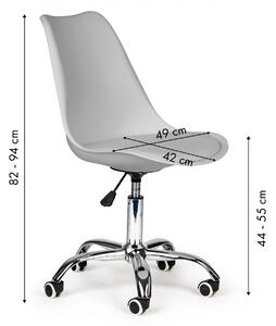 MODERNHOME Kancelářská židle Made šedá