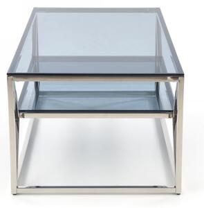HALMAR Konferenční stolek Auria kouřové sklo/chrom