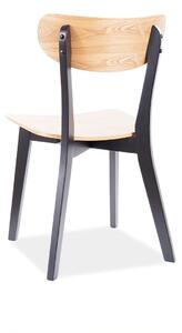 Dřevěná židle TACOMA s černými nohami