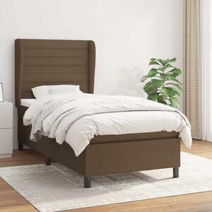 Box spring postel s matrací tmavě hnědá 80x200 cm textil 3128000