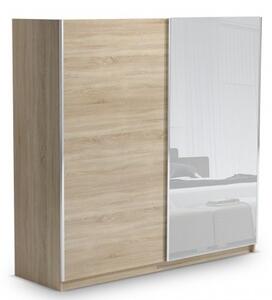 Šatní skříň Alfa 2 - 200cm, dub sonoma