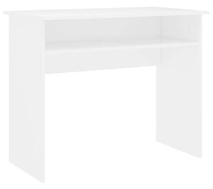 Psací stůl bílý 90 x 50 x 74 cm dřevotříska