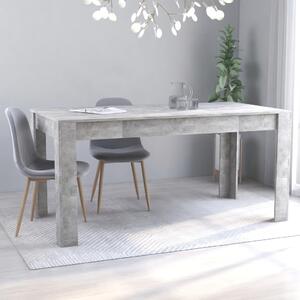 Jídelní stůl betonově šedý 160 x 80 x 76 cm dřevotříska