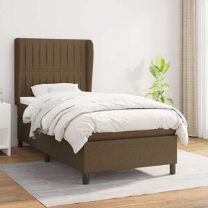 Box spring postel s matrací tmavě hnědá 80x200 cm textil 3128080