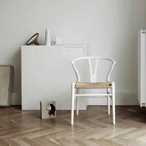Výprodej Carl Hansen designové židle Ch24 Wishbone Chair (buk, bílý lakovaný)
