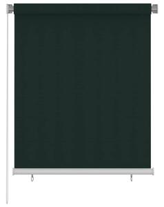 Venkovní roleta 125 (Š) x 140 (V) cm tmavě zelená HDPE 312812