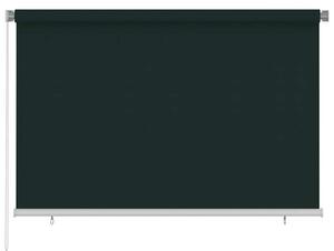 Venkovní roleta 225 (Š) x 140 (V) cm tmavě zelená HDPE 312817