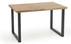 Jídelní stůl s dubovou deskou RADUS 140(220)x85