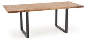 Jídelní stůl s dubovou deskou RADUS 120(200)x78