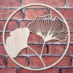DUBLEZ | 3-dílná dřevěná dekorace - Ginkgo