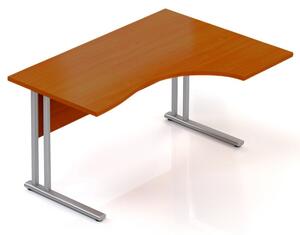 Rauman Kancelářský stůl Visio K 140x70/100 cm pravý Barva: Bílá