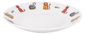Keramický dezertní talíř TORO 20cm Kočka a Pes