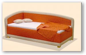 Čalouněná postel - jednolůžko MONTE , krátké čelo