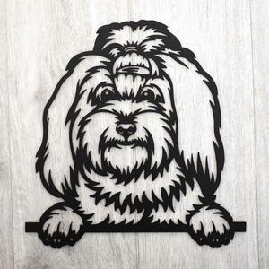 DUBLEZ | Dřevěná dekorace na zeď - Maltézský psík