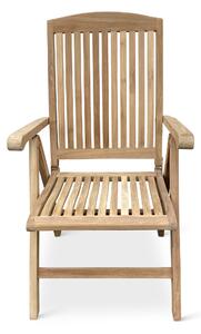 Vikio T101 polohovací dřevěná židle teak