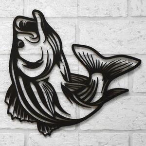 DUBLEZ | Dřevěný obraz ryby na zeď - Okoun