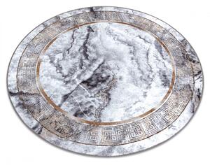 Kusový koberec Ager šedozlatý kruh 80cm