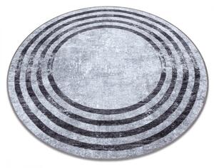 Kusový koberec Ajan šedočerný kruh 100cm