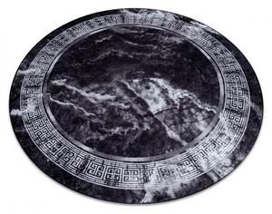 Kusový koberec Ager černobílý kruh 200cm