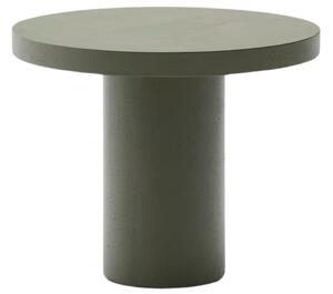 Zelený cementový zahradní jídelní stůl Kave Home Aiguablava 90 cm