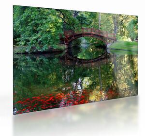Skleněný obraz řeky (70x50 cm)