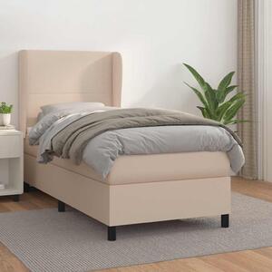 Box spring postel s matrací cappuccino 90x190 cm umělá kůže 3128888