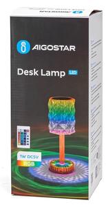 Aigostar- LED RGB Stmívatelná nabíjecí stolní lampa LED/1W/5V 1800mAh 26 cm + DO