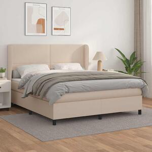 Box spring postel s matrací cappuccino 180 x 200 cm umělá kůže 3128930