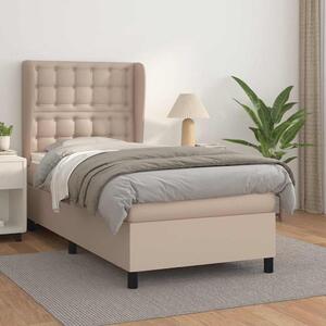 Box spring postel s matrací cappuccino 80 x 200 cm umělá kůže 3129002