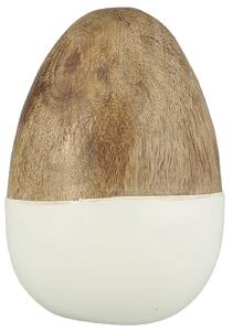 IB Laursen Bílo-hnědé velikonoční vajíčko, stojící