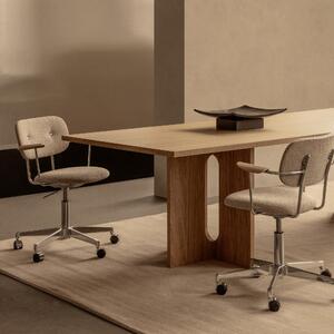 AUDO (MENU) Kancelářská židle Co Task Chair s područkami, Chrome / Natural Oak