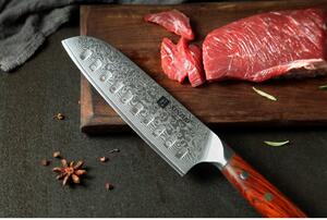 Santoku nůž XinZuo Yu B13R 7"