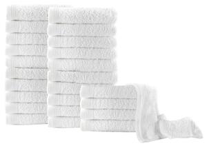 Ručníky pro hosty 25 ks bavlna 350 g/m² 30 x 50 cm bílé