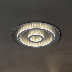 Globo LED stropní svítidlo Jayden, černá/antracitová, stmívatelné, stmívatelný, Černá, Obývací pokoj / jídelna, kov