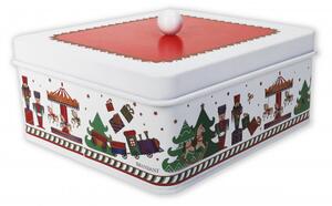 Kovová krabička s obrázkem Lo Schiaccianoci 18x16x9cm BRANDANI (barva - kov,červená,bílá)