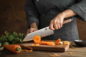 Šéfkuchařský nůž XinZuo F5C 8" - v dřevěné krabičce