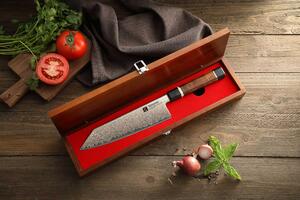 Šéfkuchařský nůž XinZuo F5C 8" - v dřevěné krabičce