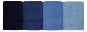 L'essentiel Sada 4 ks ručníků Rainbow 70x140 cm modrá
