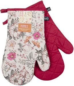 Kuchyňské bavlněné rukavice - chňapky PATELS béžová 100% bavlna 19x30 cm Essex