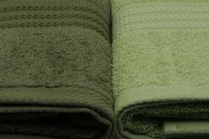 L'essentiel Sada 4 ks ručníků Rainbow 70x140 cm zelená