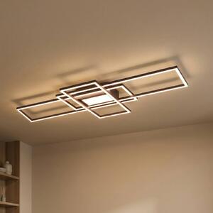 Trio Lighting Stropní svítidlo Irvine LED 3 000-6 500 K, antracitová barva, stmívatelný, Černá, Obývací pokoj / jídelna, kov, Moderní