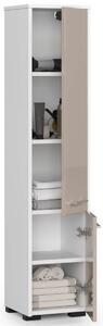 Ak furniture Koupelnová skříňka Fin I 30 cm bílá/cappuccino lesk