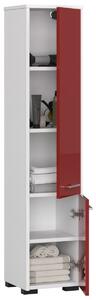 Ak furniture Koupelnová skříňka Fin I 30 cm bílá/červená lesk
