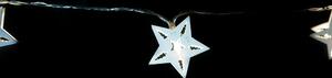 Nexos 57421 Vánoční dekorativní řetěz HOLZ - bílá hvězda - 10 LED