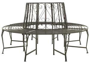 Zahradní lavice kolem stromu 160 cm ocel 313033