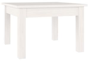 Konferenční stolek bílý 45 x 45 x 30 cm masivní borové dřevo