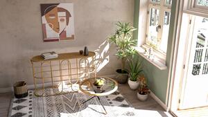 Přírodní konzolový stolek Mauro Ferretti Salbi, 110x32x77 cm